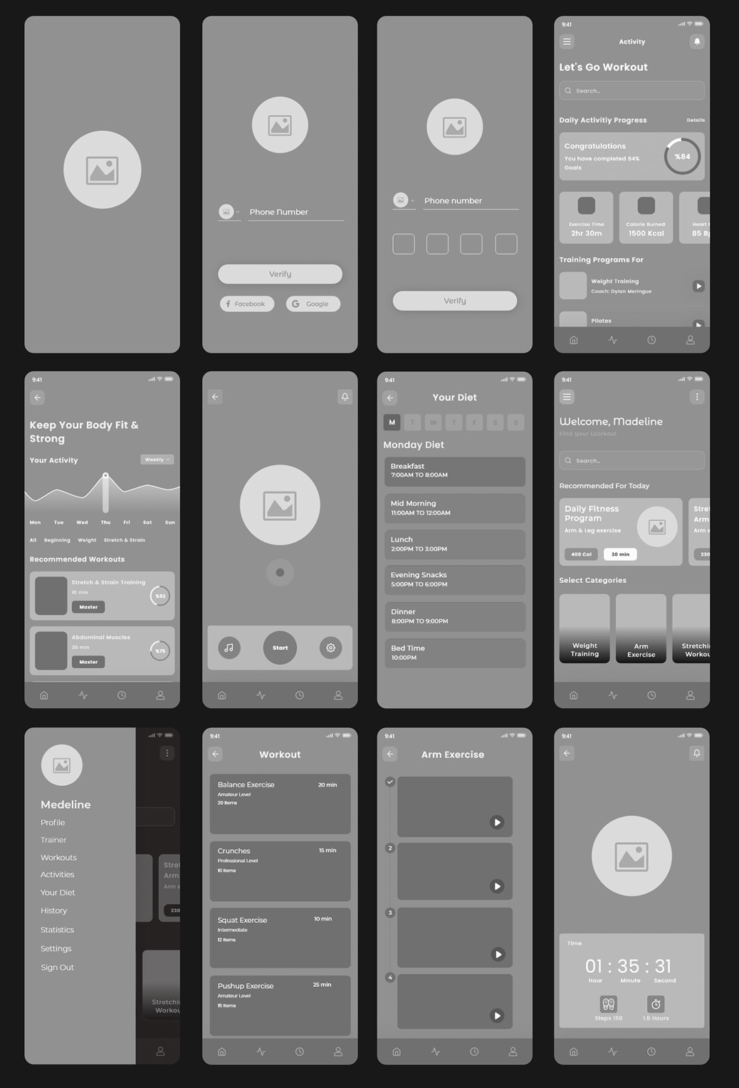 fitwithus-app-wireframes