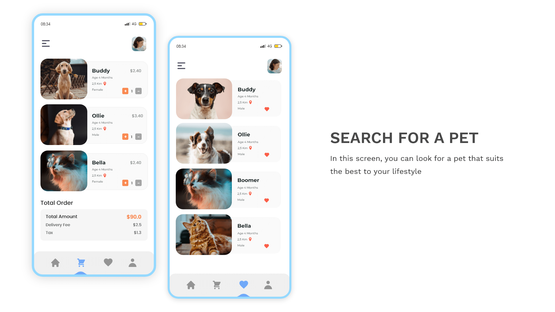 search for a pet