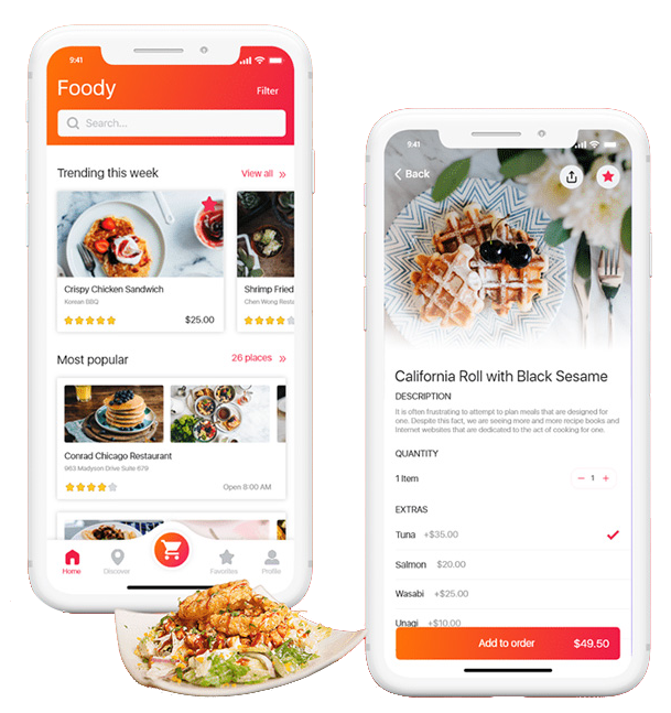 Foody – Online Food Delivery and Restaurant Booking App for Easy Ordering