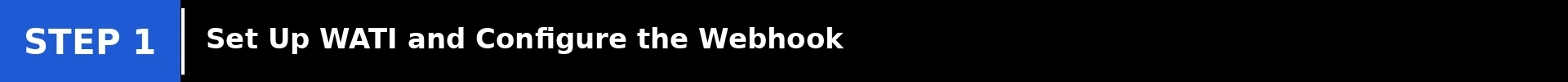 Step 1 Banner