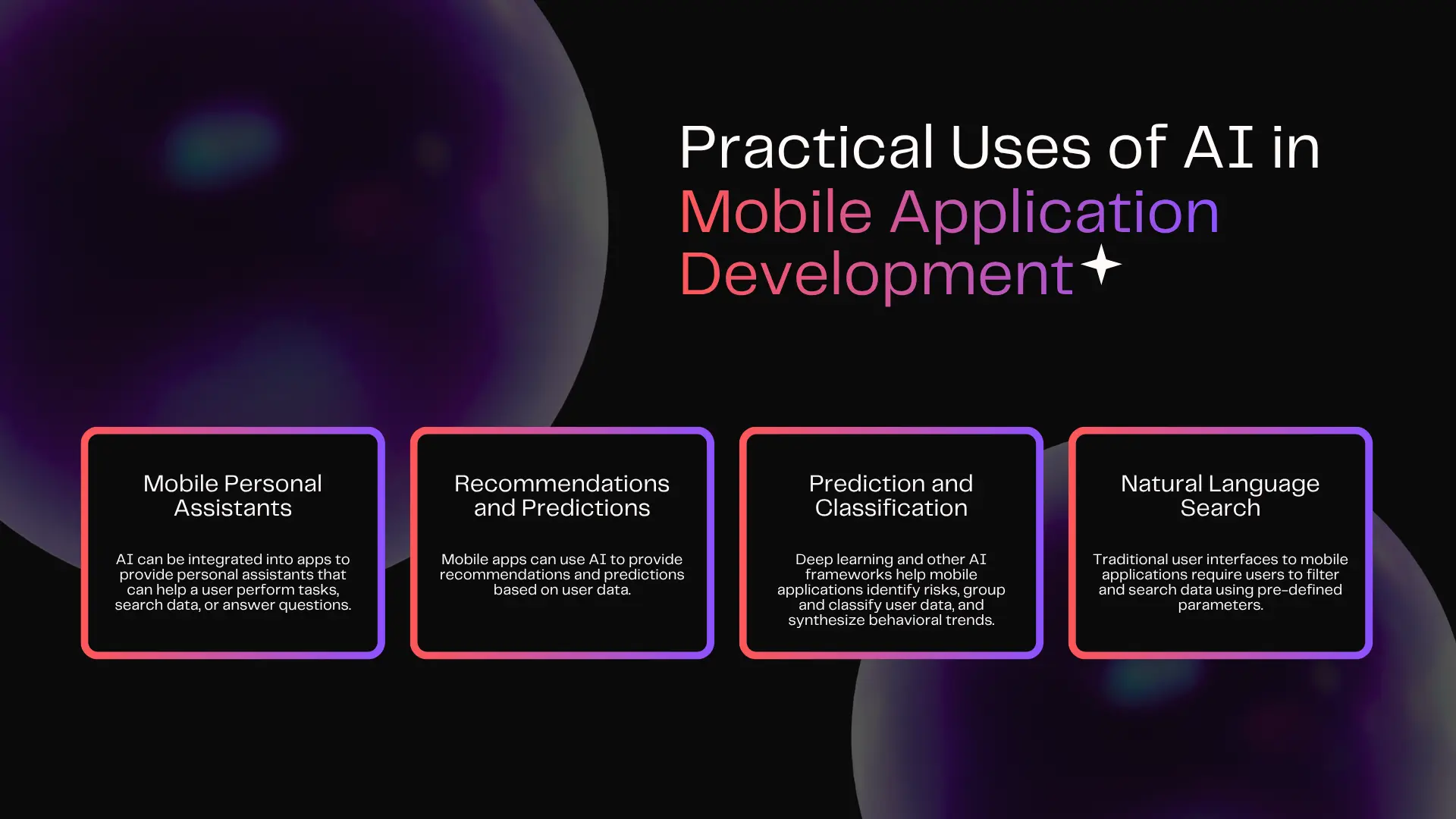 Practical Uses of AI in Mobile Application Development 