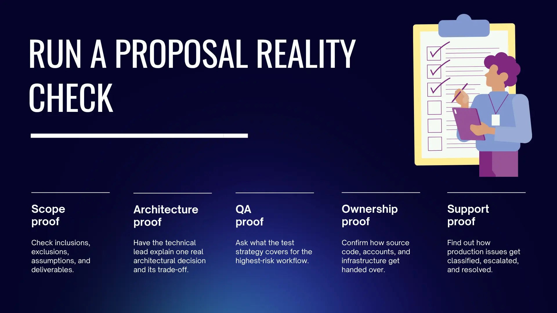Mobile app development proposal reality check