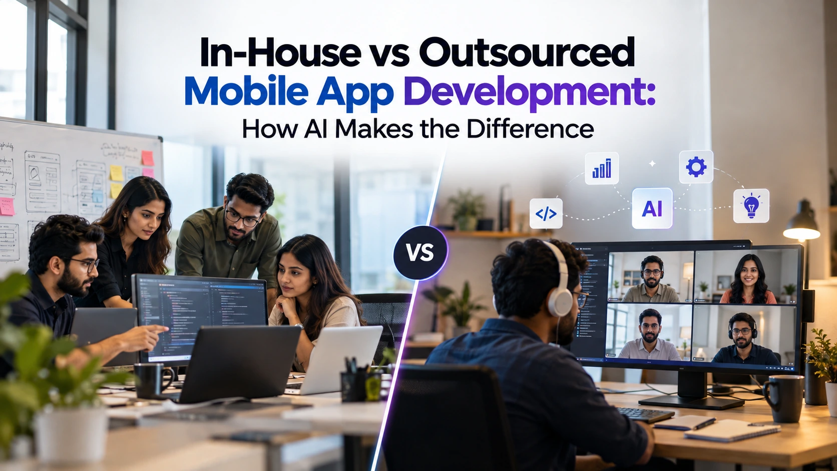 In-House vs Outsourced Mobile App Development: How AI Makes the Difference